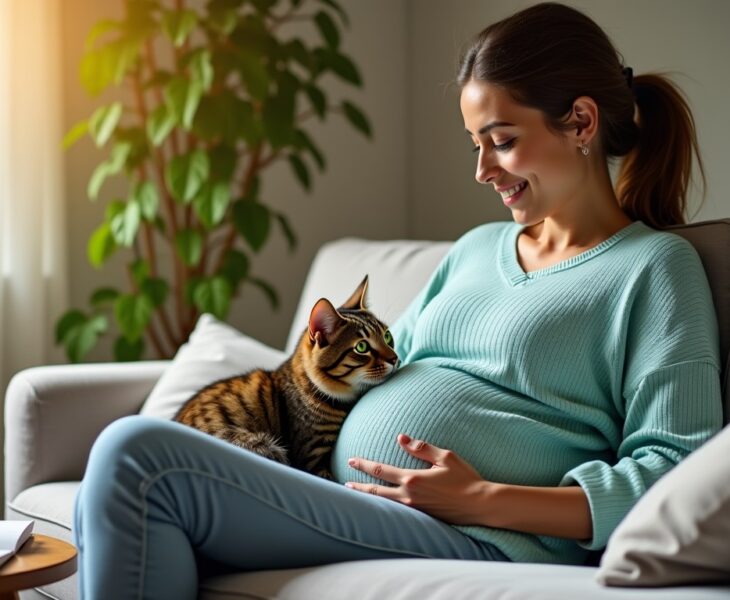 Grossesse et chats : toxoplasmose, précautions et risques pour la mère et le bébé